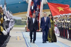 Indonesia bắn 7 loạt đại bác chào đón Tổng Bí thư Tô Lâm và Phu nhân