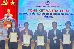 Hội Nhà báo tỉnh quảng Ninh trao giải cuộc thi tác phẩm báo chí năm 2024