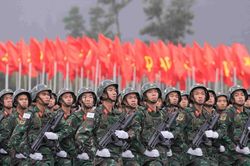 Hợp luyện diễu binh, diễu hành kỷ niệm 50 năm Ngày Giải phóng miền Nam, thống nhất đất nước