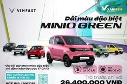 Bài toán siêu lời 'không có lần 2' cho tài xế: Trả trước hơn 26 triệu có ngay Minio Green