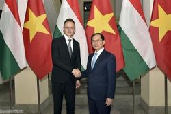 Phó Thủ tướng, Bộ trưởng Ngoại giao Bùi Thanh Sơn hội đàm với Bộ trưởng Ngoại giao và Kinh tế đối ngoại Szijjártó Péter