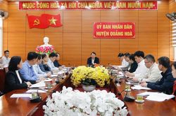 Chủ tịch UBND tỉnh Hoàng Xuân Ánh: Quảng Hòa cần quyết tâm, quyết liệt đảm bảo hết tháng 3/2025 bàn giao mặt bằng tuyến cao tốc Đồng Đăng - Trà Lĩnh