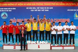 Các VĐV Bạc Liêu đoạt 5 huy chương nội dung Canoeing