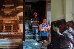 Cháy nhà 6 tầng ở quận Hoàng Mai, 8 người được cứu thoát