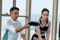 Mai Thu Huyền khoe sân chơi pickleball view triệu đô