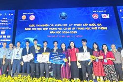 Dự án của học sinh Quảng Trị đạt giải Nhất cuộc thi Khoa học kỹ thuật quốc gia