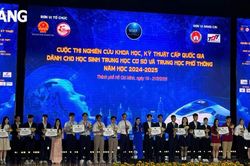 6 học sinh Đà Nẵng đoạt giải tại cuộc thi Khoa học kỹ thuật cấp quốc gia năm học 2024-2025