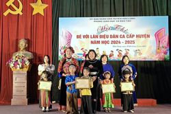 Hữu Lũng: Hội thi 'Bé với làn điệu dân ca' cấp huyện năm học 2024 - 2025
