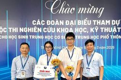 Học sinh Nghệ An đạt 4 giải tại Cuộc thi Nghiên cứu khoa học, kỹ thuật cấp quốc gia