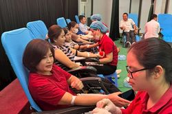 Hơn 1.000 người tham gia hiến máu nhân đạo đợt 2/2025 tại huyện Đô Lương