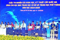 Dự án KHKT của học sinh Trường THPT Hoa Lư A đoạt giải Ba quốc gia