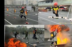 Ấn tượng với màn thi đấu tại Hội thi Thể thao nghiệp vụ chữa cháy