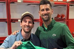 Lionel Messi đến tận nơi cổ vũ Djokovic thi đấu ở Miami Open 2025