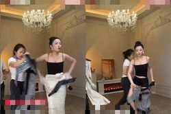Bán hàng online, gái xinh thản nhiên thay quần áo trên sóng livestream