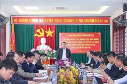 Tổ công tác của tỉnh Nghệ An làm việc với huyện Kỳ Sơn về sắp xếp đơn vị hành chính