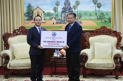 Đoàn công tác thành phố Đà Nẵng thăm, chúc Tết Bunpimay 2025 tại Savannakhet (Lào)