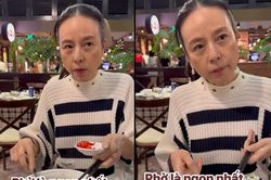 Madam Pang dùng đến nửa chén ớt tươi khi thưởng thức món đặc sản Việt Nam