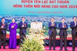 Huyện đầu tiên của Vĩnh Phúc đạt chuẩn nông thôn mới nâng cao