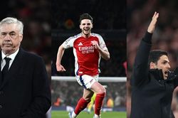 HLV Ancelotti thừa nhận Real đã 'sụp đổ về tâm lý', Arteta tiết lộ về cú đúp của Declan Rice