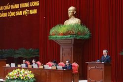 Hình ảnh lễ Khai mạc Hội nghị lần thứ 11 Ban Chấp hành Trung ương Đảng khóa XIII