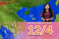 Dự báo thời tiết ngày 12/4/2025: Không khí lạnh về gây mưa dông