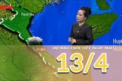 Dự báo thời tiết đêm nay và ngày mai 13/4/2025: Khối không khí lạnh gây mưa dông