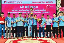 Bế mạc Hội thao truyền thống Agribank Bạc Liêu năm 2025