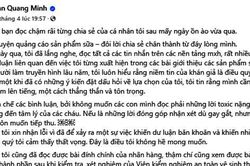 Dính líu ồn ào quảng cáo sữa, Biên tập viên truyền hình Quang Minh nói gì?