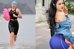 Nữ kiện tướng bơi lội Lê Thị Trang 'gây bão' Aqua Warriors với nhan sắc và phong độ đỉnh cao