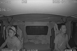 Camera hành trình ghi lại cảnh Bùi Đình Khánh tẩu thoát khi đi nhờ xe Container