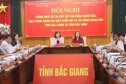Thống nhất phương án sáp nhập HĐND hai tỉnh Bắc Giang, Bắc Ninh