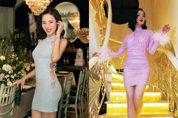 Lệ Quyên chăm mặc váy ôm sát khoe body từ khi yêu tình trẻ