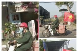 Cựu chiến binh 76 tuổi chạy xe máy 1.300km để xem diễu binh dịp 30/4