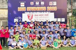 Trường Đại học Luật thắng lớn tại giải bóng đá Hue Student 2025