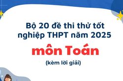 Bộ 20 đề thi thử tốt nghiệp THPT 2025 môn Toán có lời giải