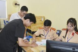 Công an tỉnh Bắc Ninh tổ chức kỳ thi sát hạch lái xe đầu tiên sau khi tiếp nhận nhiệm vụ