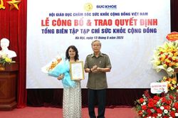 Nhà báo Chu Loan được bổ nhiệm làm Tổng Biên tập Tạp chí Sức khỏe Cộng đồng
