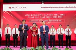 Agribank Chi nhánh tỉnh Nghệ An được vinh danh trong công tác thi đua giai đoạn 2020–2025