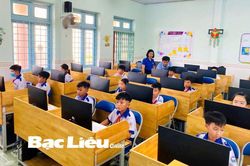 Hơn 40 thí sinh tham dự Hội thi Tin học trẻ huyện Hồng Dân lần thứ XIII - năm 2025