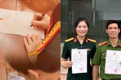 Khoảnh khắc hoa khôi bóng chuyền Phạm Thị Yến ký giấy kết hôn ở tuổi 40, ông xã gọi là 'bản hợp đồng cuộc đời'