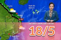 Dự báo thời tiết ngày 18/5/2025: Tây Nguyên và Nam Bộ mưa dông về chiều tối