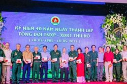 Tổng đội thanh niên xung phong xây dựng kinh tế Thủ đô kỷ niệm 40 năm thành lập