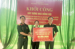 Bình Phước khởi công xây dựng nhà đồng đội tặng quân nhân khó khăn