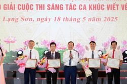 Mai Trần Lâm lập cú đúp giải thưởng ca khúc về Lạng Sơn