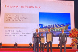 Nhà ga hành khách T2, sân bay Phú Bài đạt 2 giải thưởng Kiến trúc Quốc gia
