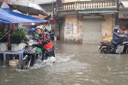 Cảnh báo ngập lụt khu vực nội thành Hà Nội