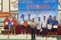 Giải Bi sắt vô địch đồng đội quốc gia năm 2025: Bạc Liêu đoạt Huy chương Đồng nội dung đồng đội kỹ thuật nam