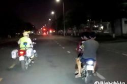 Ba thanh niên 'kẹp 3', lạng lách, chống đối Cảnh sát giao thông gây bức xúc dư luận