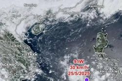 Áp thấp 91W xuất hiện ở Biển Đông, có khả năng thành bão không?