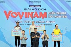 Trao 55 bộ huy chương tại Giải Vô địch Vovinam miền Trung-Tây Nguyên lần thứ 3 năm 2025
